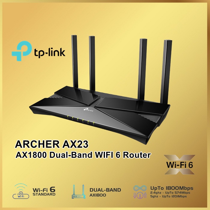 TP-LINK Archer AX23 AX1800 Dual-Band Wi-Fi 6 Router Tplink AX 23