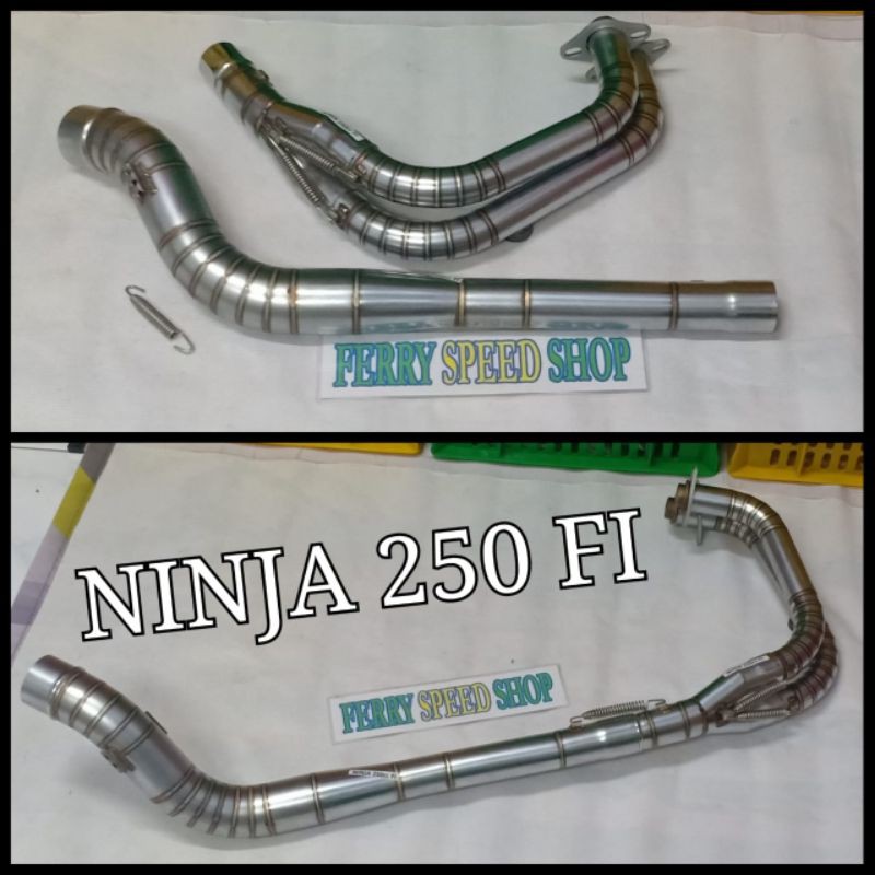 LEHER KNALPOT RACING NINJA 250 FI OLD - HEADER KNALPOT NINJA 250 FI OLD - LEHER KNALPOT NINJA 250 FI