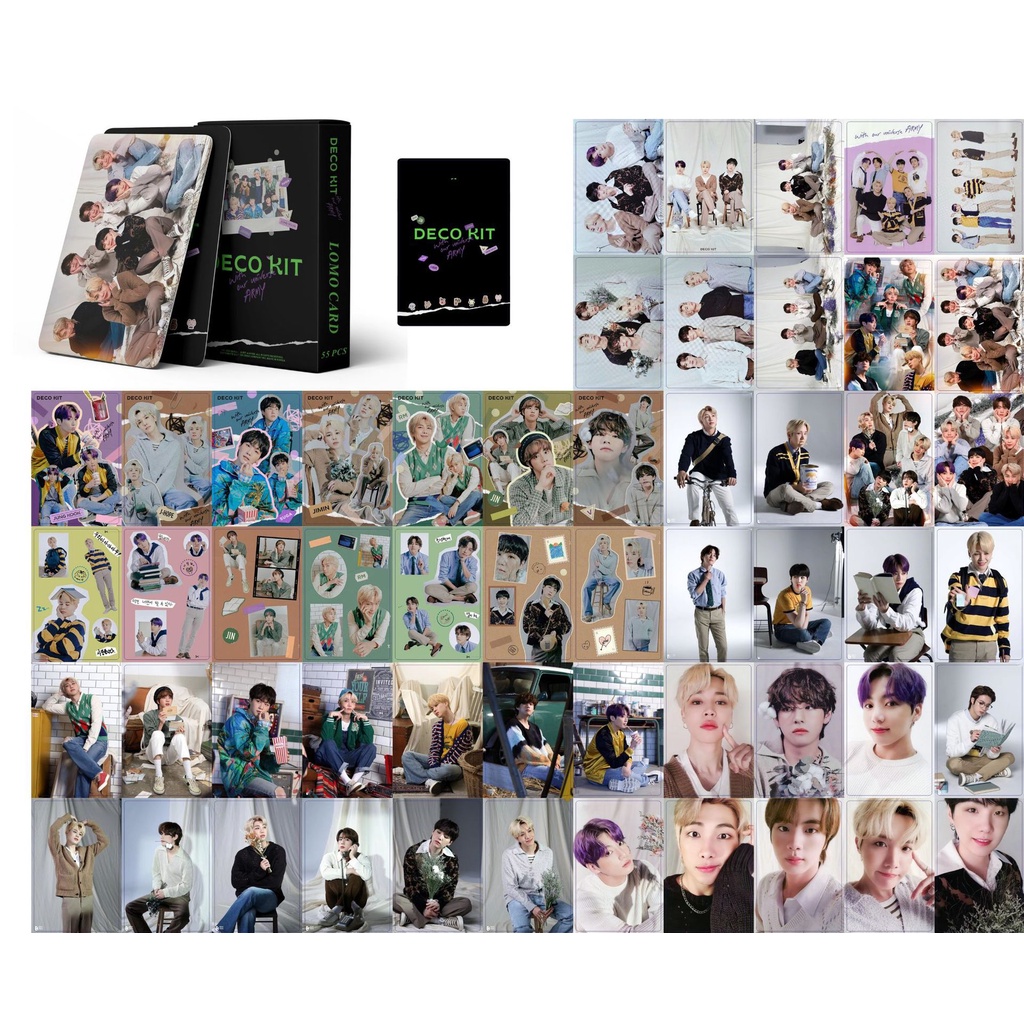 55 Pcs Kartu Pos Lomo Foto BTS