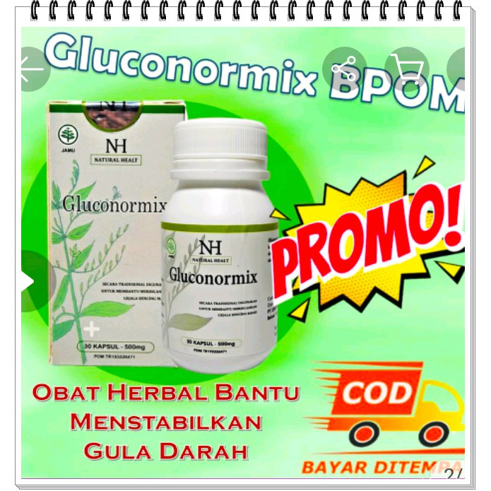 Gluconormix obat diabetes original