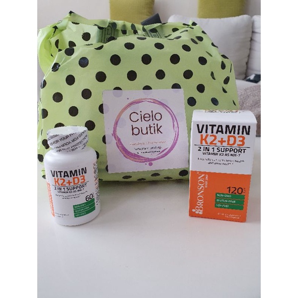 bronson vit d 3 5.000 iu + k2 isi 120 caps