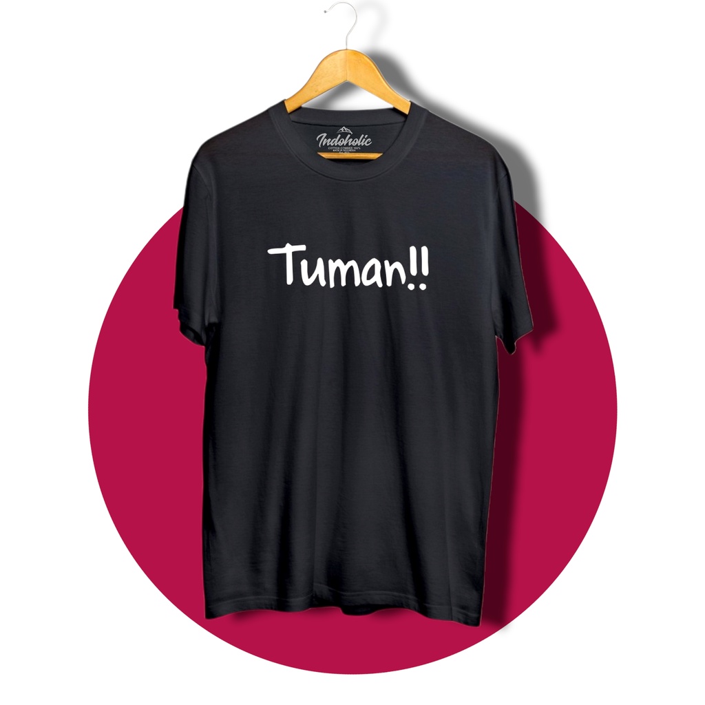 Indoholic Atasan Baju Pakaian Pria Cowok wanita Kaos Distro Murah terbaru Combed 100% Original Tuman