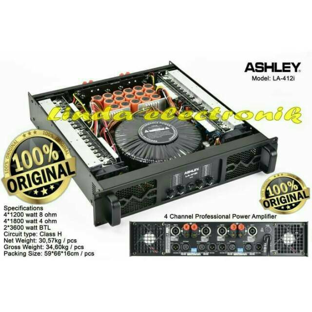 power ashley LA412I ORYGINAL 4channel ashley la 412i