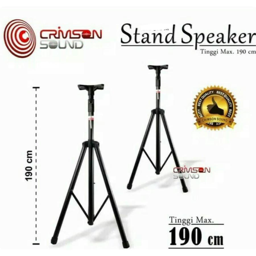 STAND SPEAKER TRIPOT CRIMSON SPS 500 HARGA SEPASANG