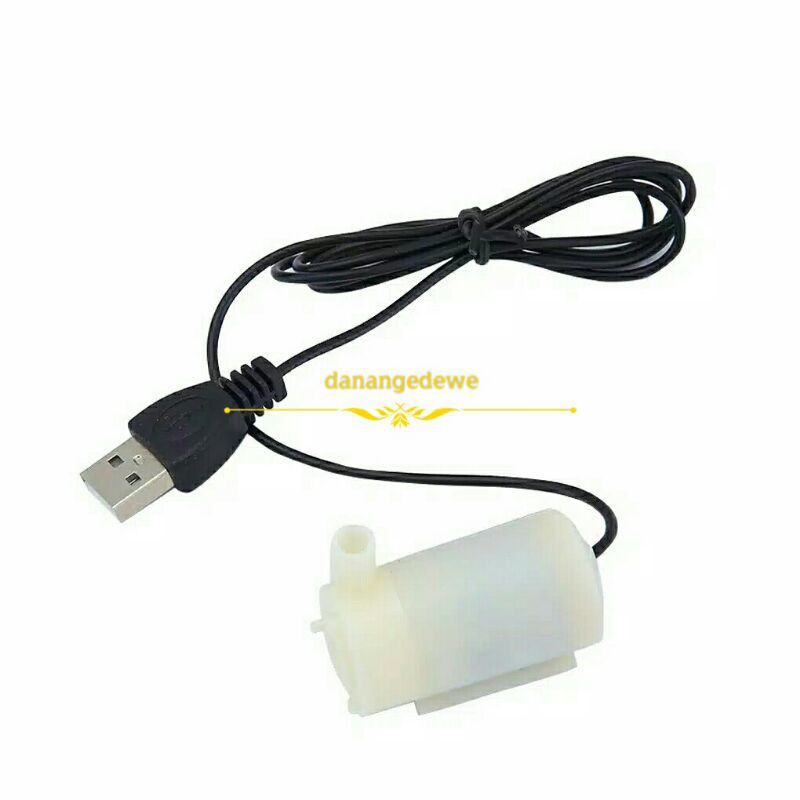 Filter Mini Aquarium USB con USB Cable DC Mute 3V5V Mini Submersible pompa elektrik Horizontal black