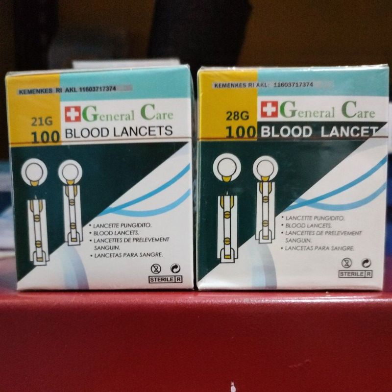 Blood Lancet 21G & 28G / 100pcs Blood Lancet Pen Lancet Jarum,
