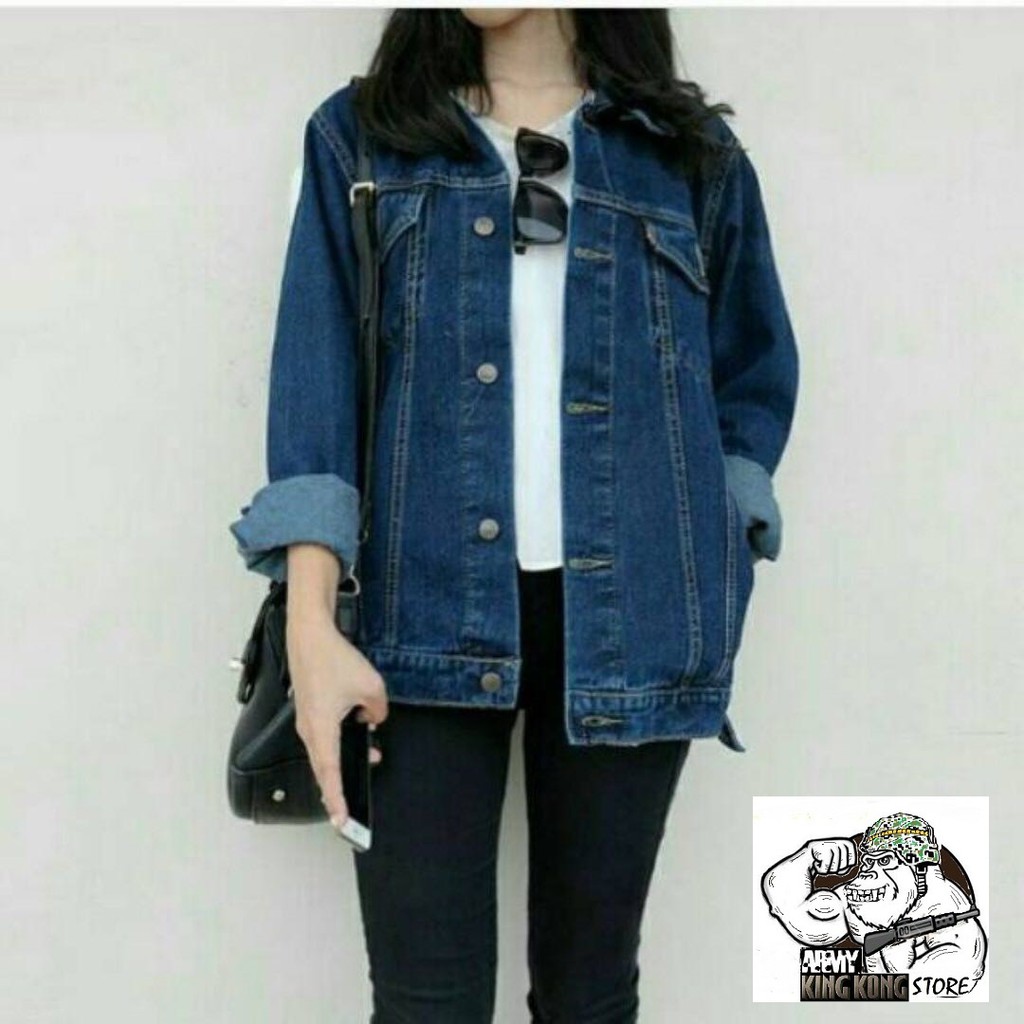 Jaket Jeans DISKON Oversized Biowash