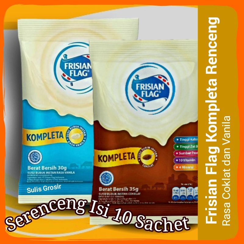 

Frisian Flag Kompleta Susu Bubuk Coklat & Vanila Renceng