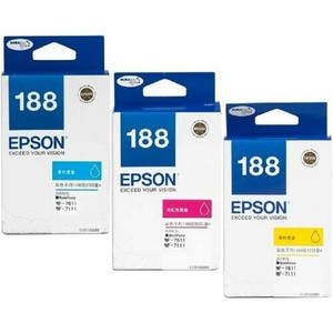 Tinta Printer Cartridge Epson T-188 (C/M/Y) Original