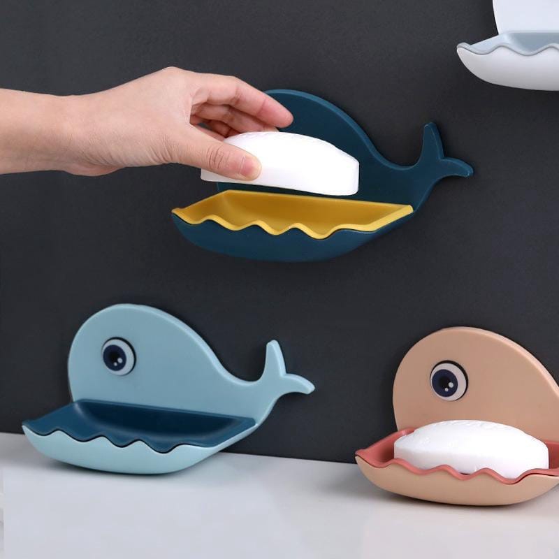 ~ PIYOSHI08 ~ Tempat Sabun Batang Model Ikan Paus Whale Soap Dish Bathroom Lucu Murah Unik PR32