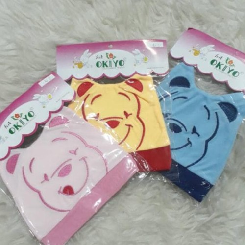 TOPI BAYI OKIYO KARAKTER-TOPI BAYI LUCU OKIYO SNI 1PCS