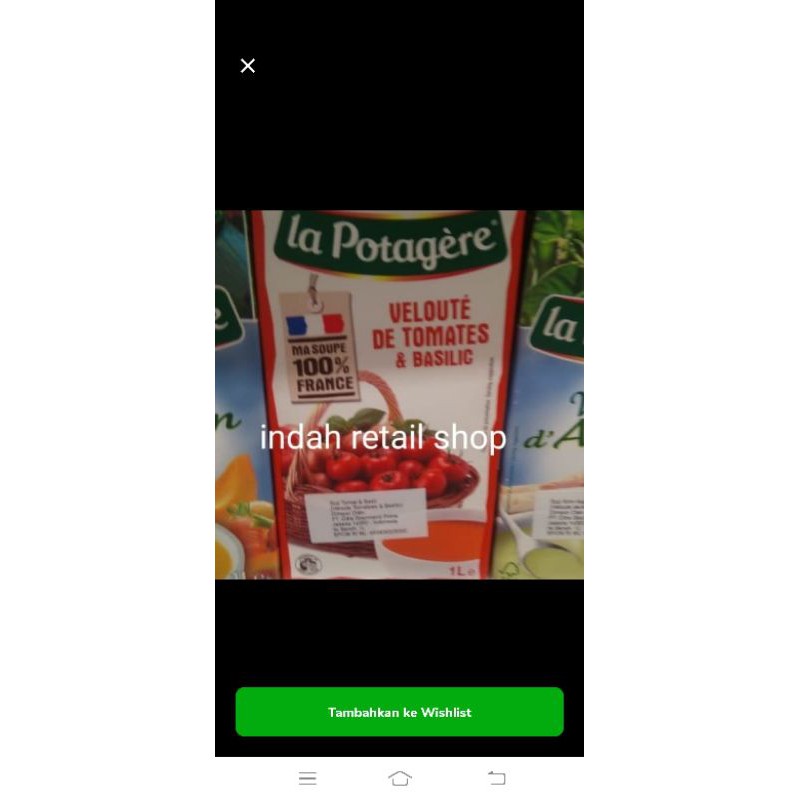 

La Potagere Tomato Basil 1lt