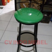 Bangku tinggi kursi counter toko sandaran besi ready makassar murah