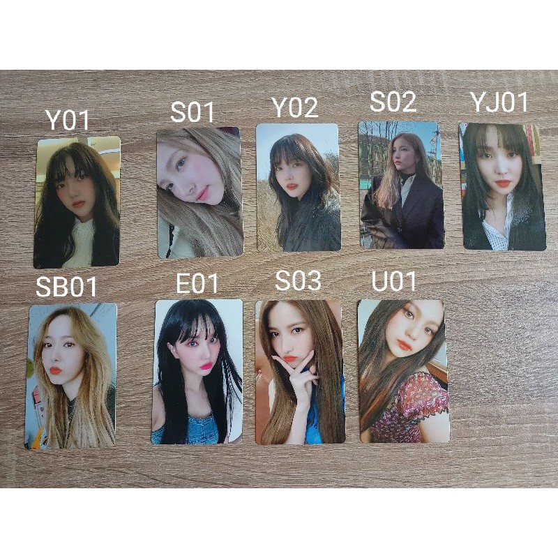Photocard GFRIEND Sowon, Yerin, Eunha, Yuju, SinB, Umji (Labyrinth, Fever, Sots) OFFICIAL