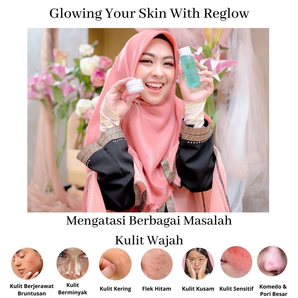 [BISA COD] REGLOW Glow Skin Treatment Skincare Original Glowing Whitening Beauty Series Perawatan Kecantikan Wajah Paket Re Glow Skincare Pemutih Wajah Penghilang Flek Hitam Facial Wash Toner Cream Reg Glow Rglow Doker dr Shindy Putri Official Store