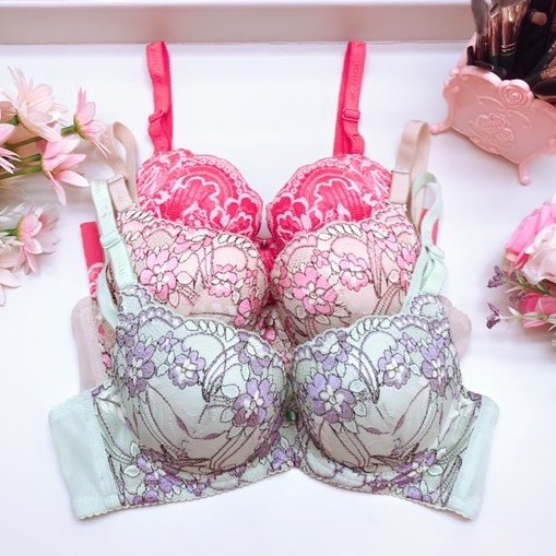 BRA (B24) PAKAIAN DALAM WANITA MOTIF BUNGA COLORFULL