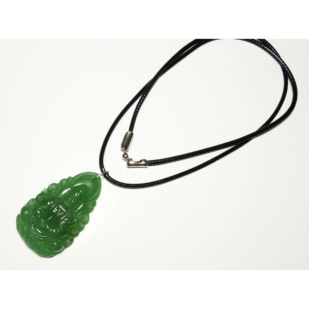 ✦BEST SELLER VeE Kalung Liontin Giok Hijau Ukiran Dewi Kwan Im Asli Burma **V.