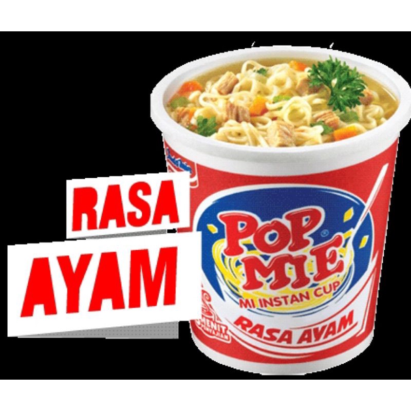 

Pop Mie Rasa Ayam 75gr, satuan/1 dus 24pcs murah