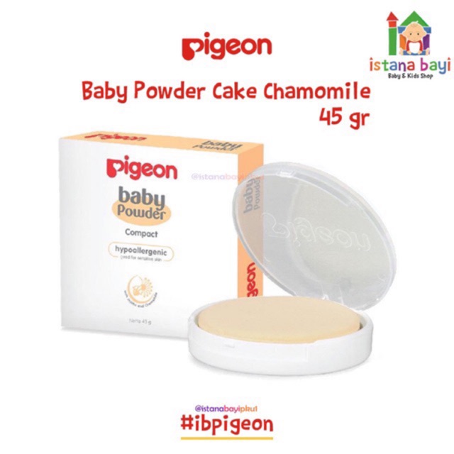 PIGEON Baby Powder Cake Cham 45 Gr Refill - Bedak bayi