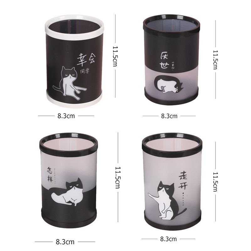 KOTAK PENSIL MOTIF LUCU UNIK / TEMPAT PENSIL / KOTAK PULPEN / TEMPAT ALAT TULIS FS PP117-kucing hitam random