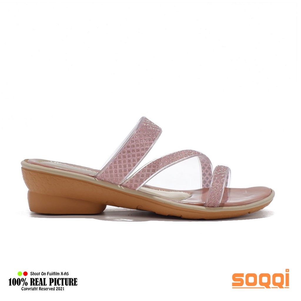 Sandal anak perempuan slop wedges original sendal selop hak rata anak-anak cewek umur 7-11 tahun model tinggi 3 cm pesta acara resmi casual remaja branded Morichi AT06 terbaru promo keren bisa cod 31-35