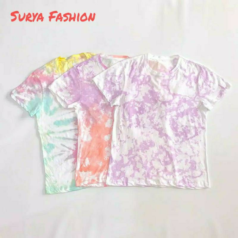 Tie Dye Tee / Tshirt Wanita Tie Dye / Kaos Murah