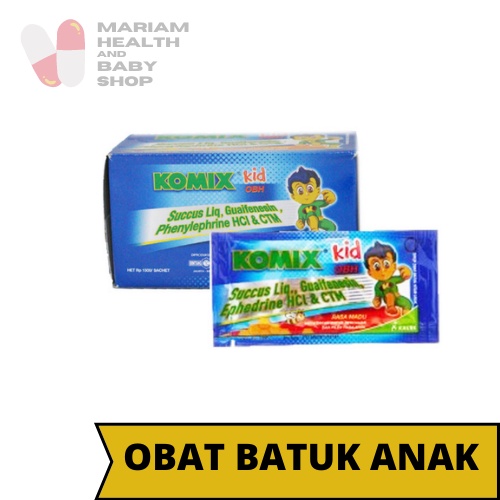 Komix Kid Anak Rasa Madu Isi 10 Sachet / Mengobati Batuk / Komix Kids