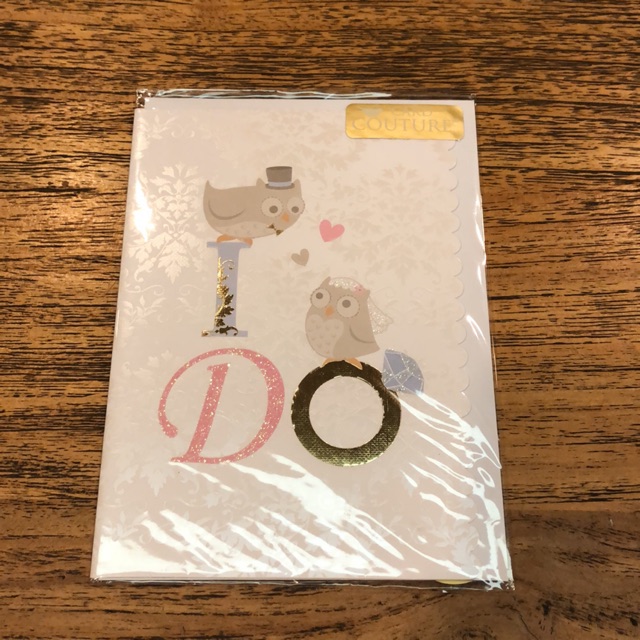 

Happy wedding card (owl)