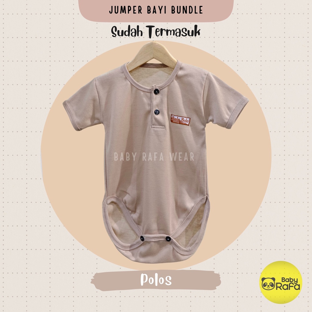 Serian Coklat Susu - 3 pcs Jumper Bayi Segitiga COKLAT SUSU SERIES 0 sd 6 Bulan merk SNI Bolo - Bolo / Baju Bayi Jumper Serian Coklat Susu