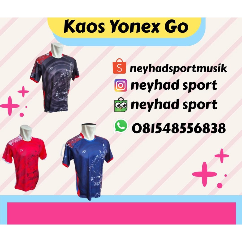 Kaos Badminton Yonex GO