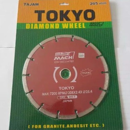 

diamond cutting wheel tokyo 8" 205×2,4×25,4