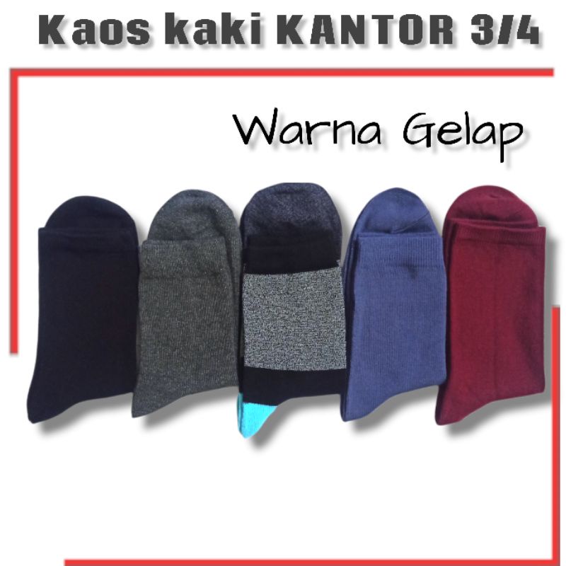 Kaos Kaki Pria 3/4 Kaos Kantor Polos (ladies kantor) Pria dan Wanita