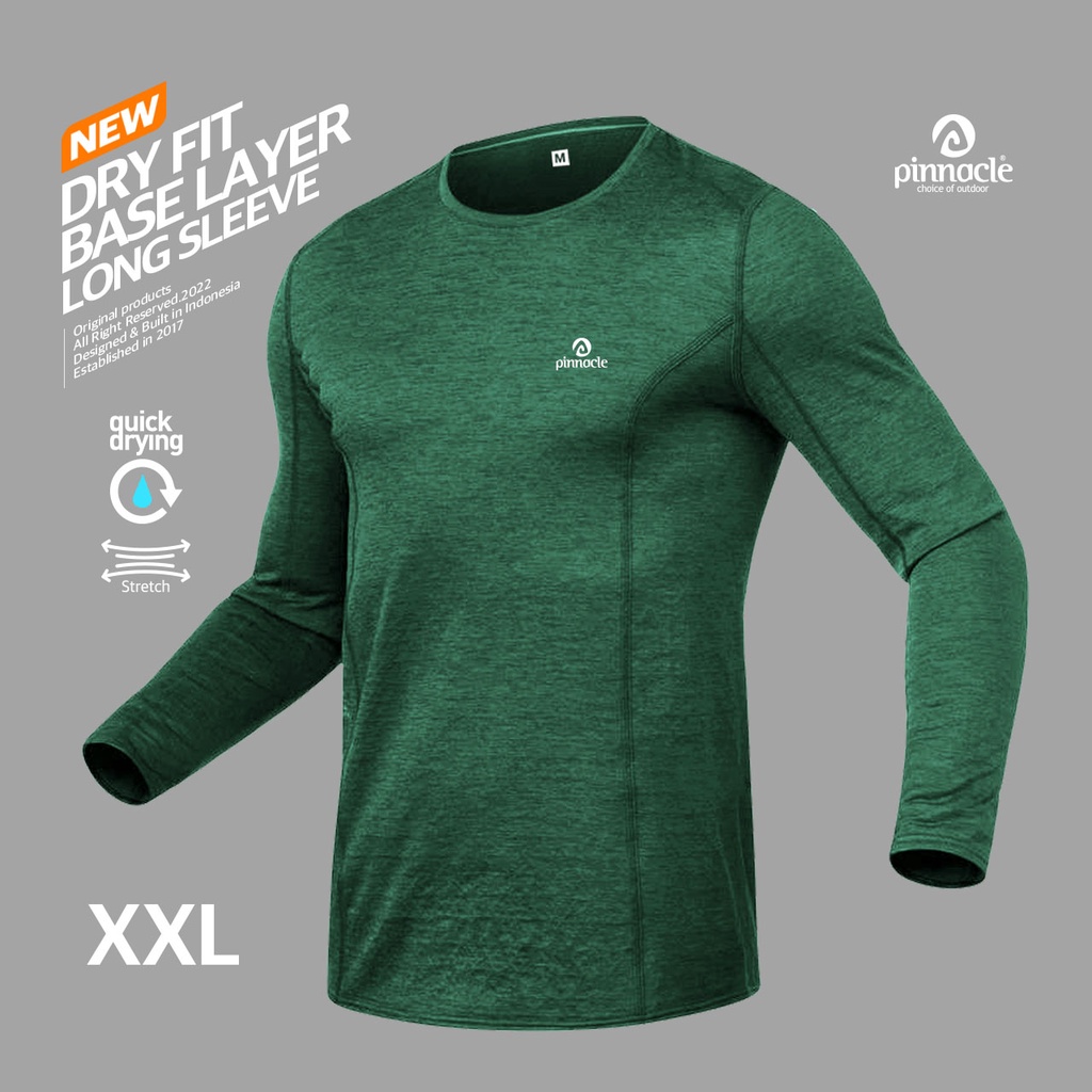 Pinnacle Base Layer Long Sleeve XXL- Green