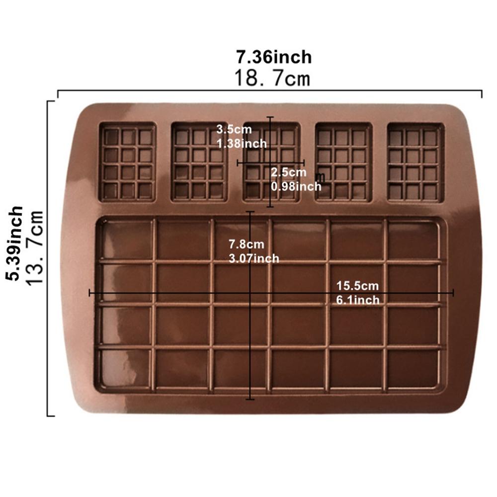 [Elegan] Cetakan Coklat DIY Handmade Caramels Candy Mould Pralines Bar Mold Fondant