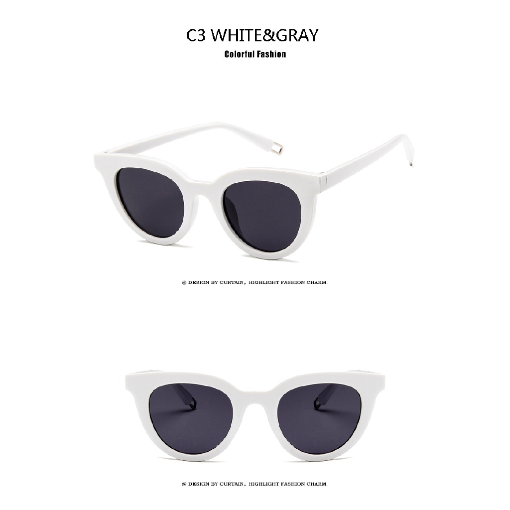 Kacamata Hitam UV400 Model Mata Kucing Gaya Retro Vintage Untuk Pria Dan Wanita Mengemudi