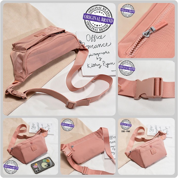 GUDIKA - Waistbag Couple Fashionable Import Original 5181 - Tas Wanita Pria Tas Selempang Bahu Kekinian Bahan Nylon Waterproof Anti Air - slingbag - tas mini - bag - cewek - fashion - branded - santai - tas Pinggang - slempang - termurah - ori - handbag