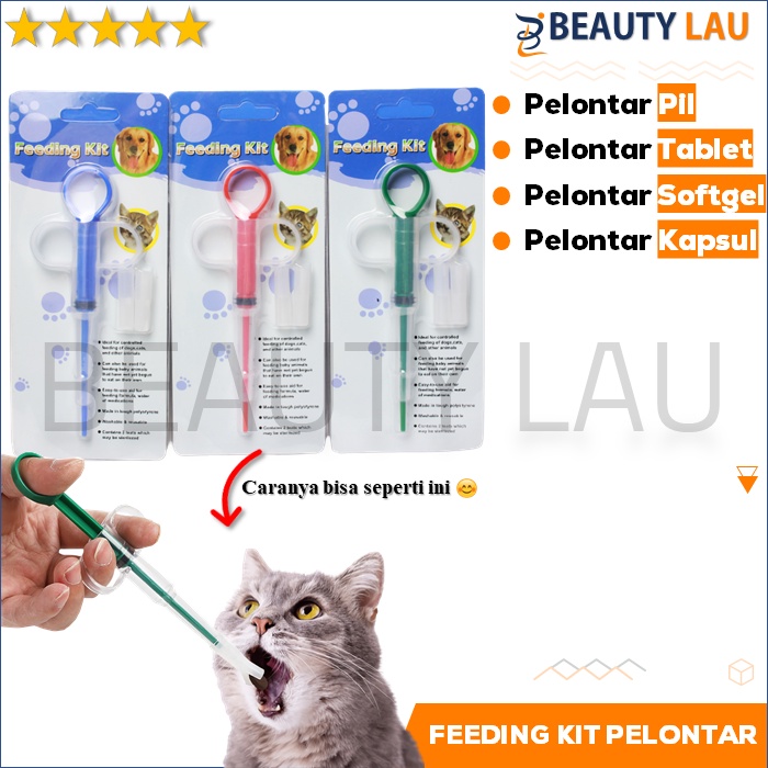 FEEDING KIT KUCING PELONTAR PIL KUCING ANJING ALAT BANTU MINUM OBAT KUCING ANJING  SEPETAN SPETAN SPET