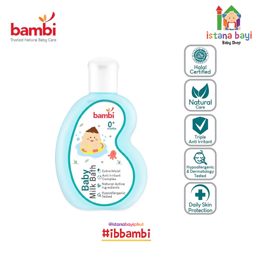 Bambi Milk Bath 100ml - Sabun mandi bayi