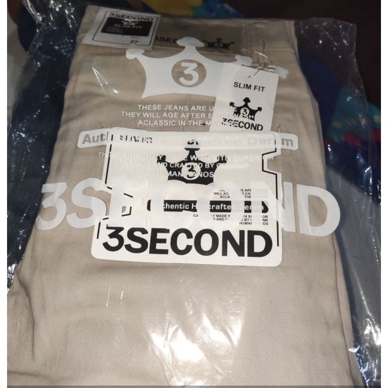 PAKET USAHA 3SECOND CHINO PANJANG isi 6psc