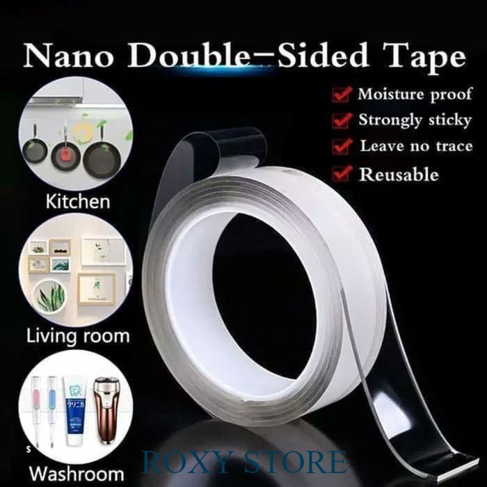 Nano Double Tape Bening 1m x 2cm x 1m