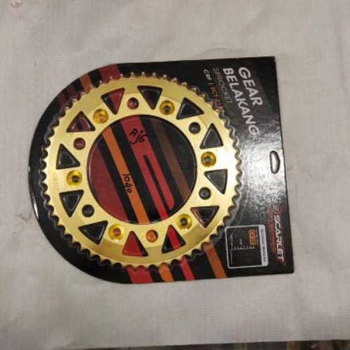 Gear / gir Belakang CRF 150 428*55T SCARLET