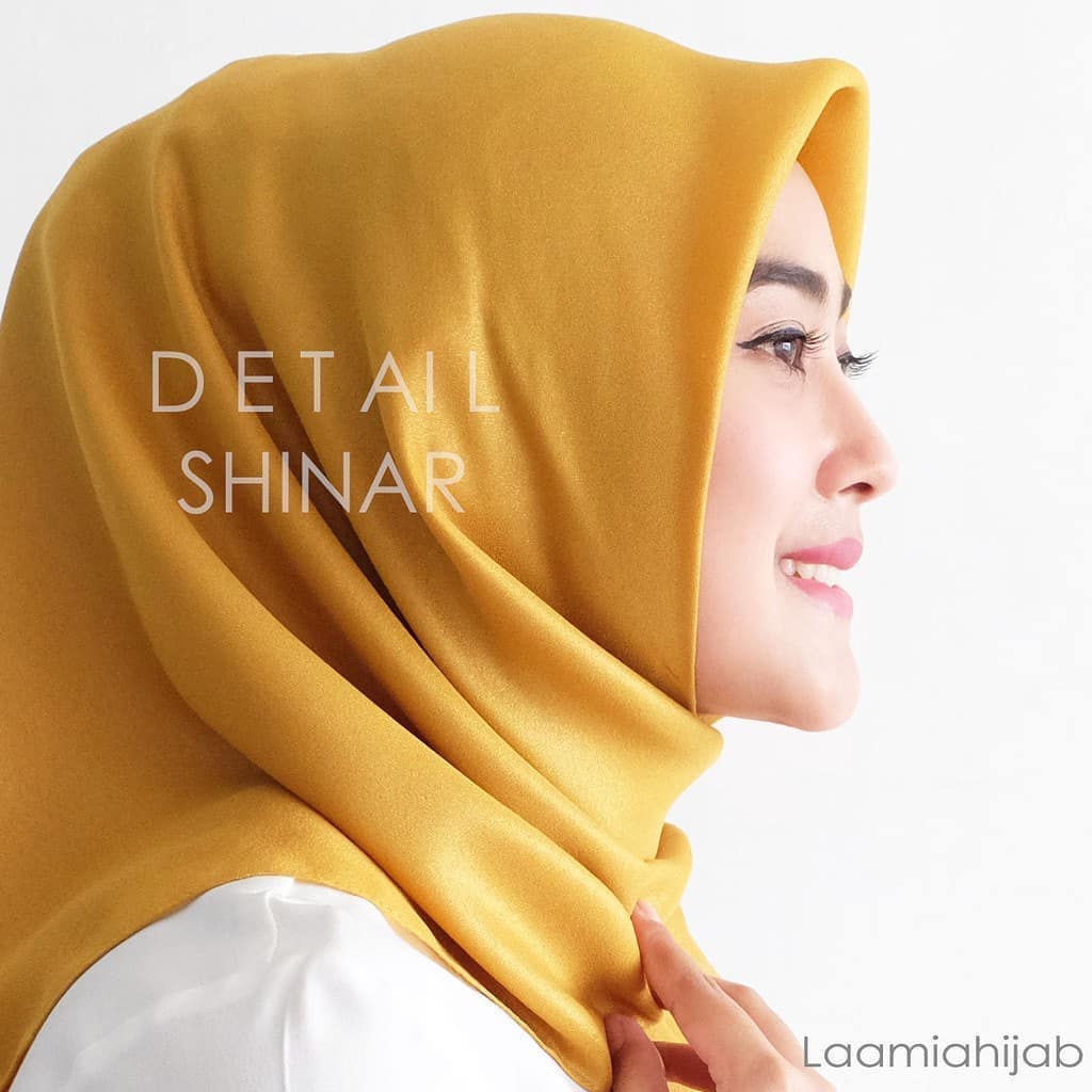kerudung hijab / jilbab segi empat SHINAR GLAMOUR glitter glowing ansania dan azara original bahan m