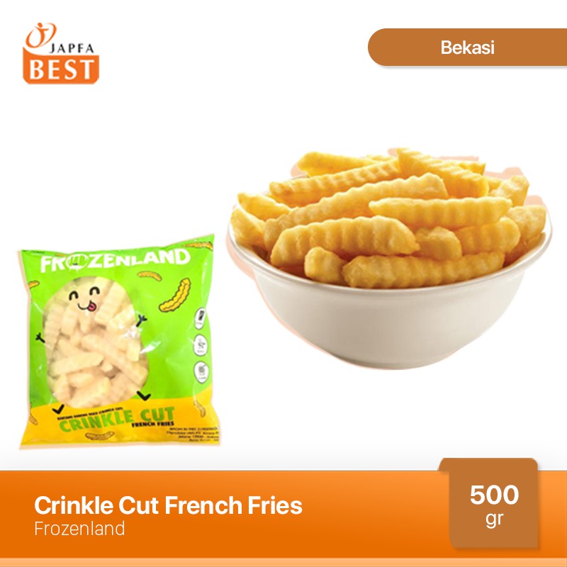 Kentang Goreng / Crinkle Cut French Fries Frozenland 500 gr