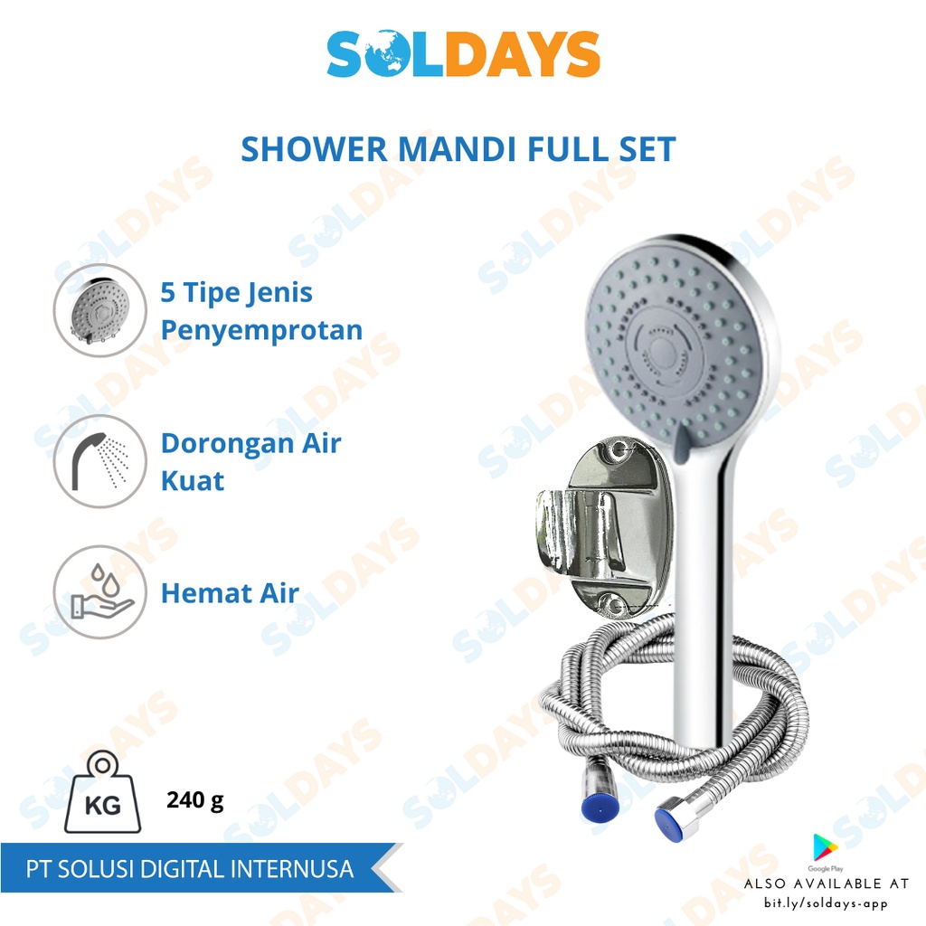 Shower Set Mandi Ukuran Besar