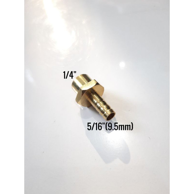 Sok selang 1/4&quot; × 5/16&quot; KUNINGAN DRAT DALAM