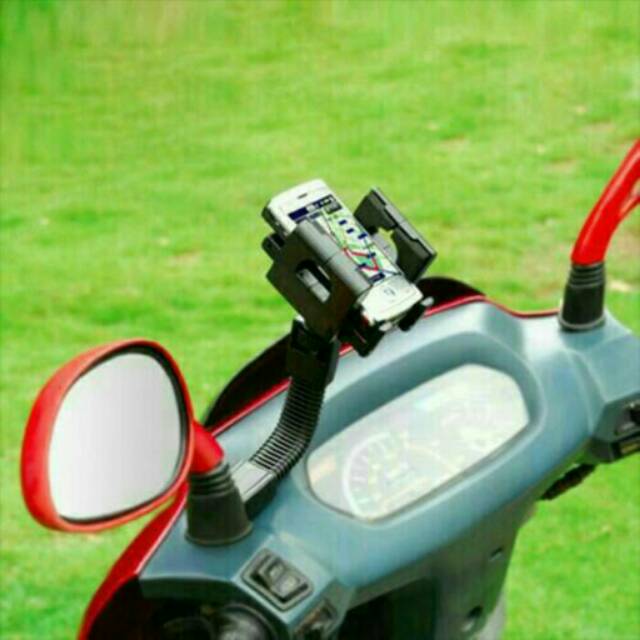 Holder Motor Jepit di Spion Maks 6inch