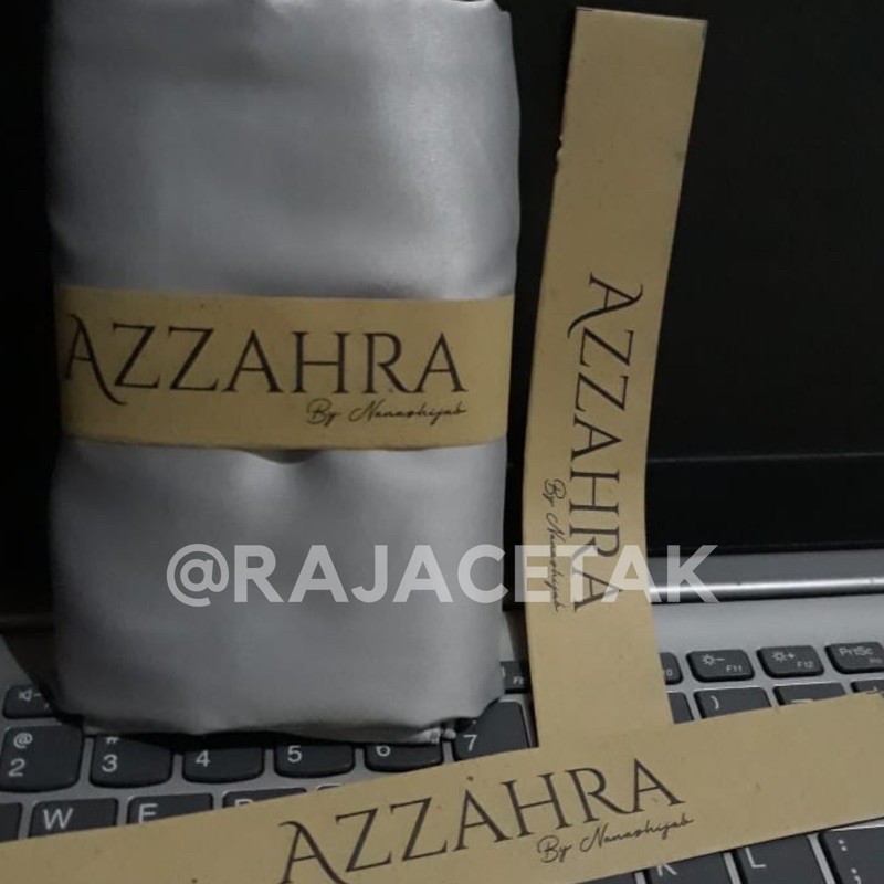 

Label pengikat kerudung roll hijab bahan samson kraft paper