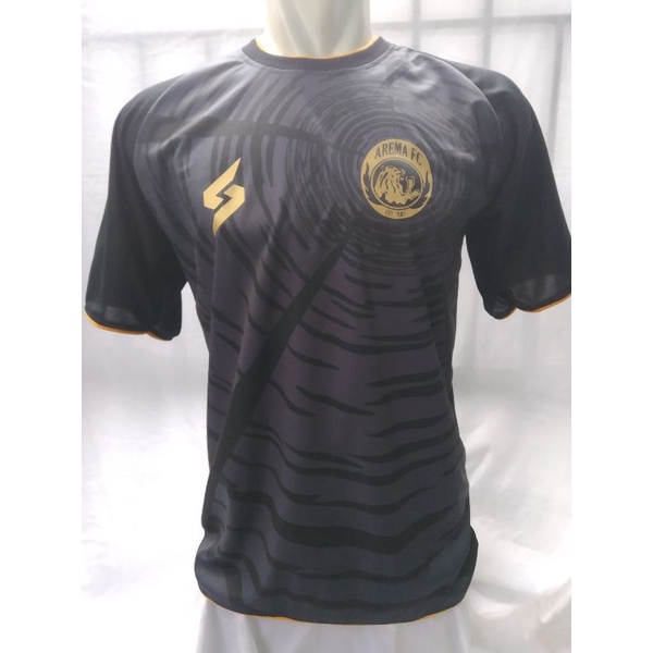 KAOS JERSEY AREMA HITAM printing