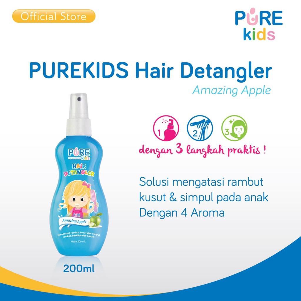 Pure Kids Hair Detangler - 200ml /spray untuk menghilangkan rambut kusut