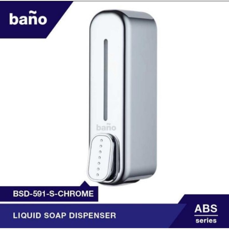 Soap dispenser bano single chrome / tempat sabun cair chrome